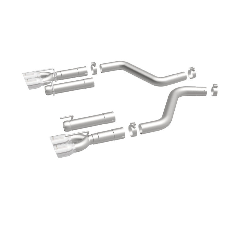 MagnaFlow Axle-Back, SS, 3in, Quad Split Rear 3.5 Tips 2015 Dodge Challenger incl SRT Hellcat (view 33)
