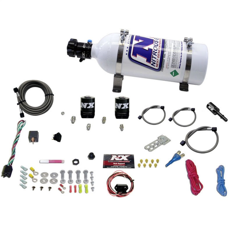 Nitrous Express Dodge Hemi/SRT8 Single Nozzle Fly By Wire Nitrous Kit (35-150HP) w/5lb Bottle Main image