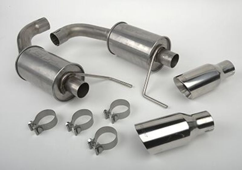 SLP 2015-2017 Ford Mustang 5.0L LoudMouth II Axle-Back Exhaust w/ 4in Tips Main image