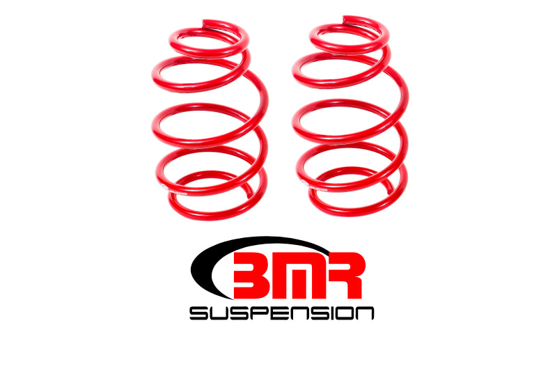 BMR 10-15 5th Gen Camaro V8 Front Lowering Springs - Red Main image