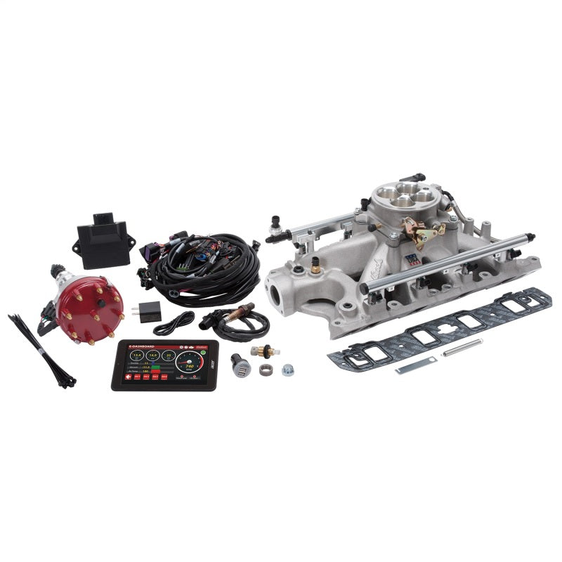 Edelbrock Pro Flo 4 Fuel Injection Kit Seq Port Ford 289-302 ci 550 HP 29 LbHr Injectors Satin (view 2)