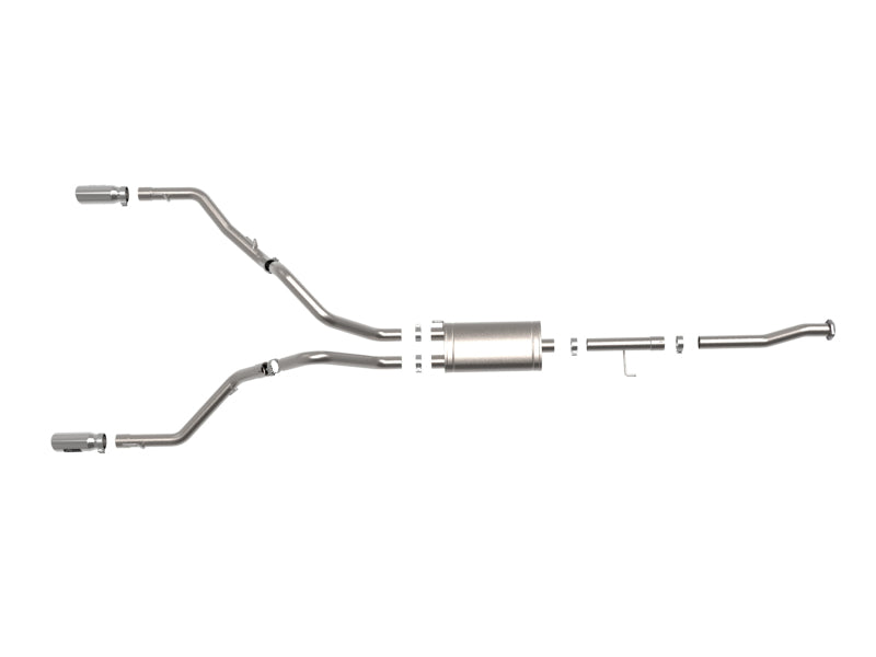 aFe Vulcan Series 3in 304SS Cat-Back w/ Polished Tips 15-20 Ford F-150 V6 2.7L/35L(tt) / V8 5.0L (view 7)