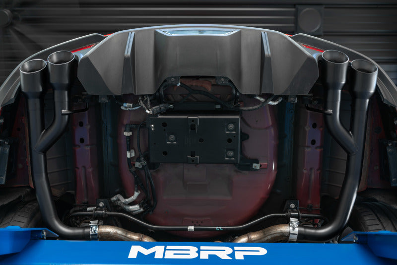 MBRP 18-20 Ford Mustang GT 2.5in T304 Non Active Dual Axle Back Exhaust System - 4in Dual Wall Tips (view 4)