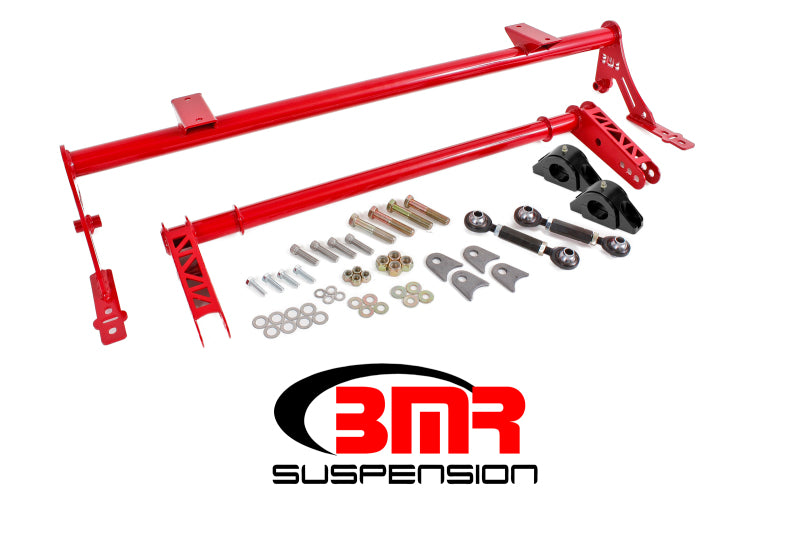 BMR 05-14 S197 Mustang Rear Bolt-On Hollow 35mm Xtreme Anti-Roll Bar Kit (Delrin) - Red Main image