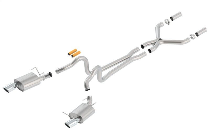 Borla 13-14 Mustang GT/Boss 302 5.0L V8 RWD Single Split Rear Exit ATAK Catback Exhaust (view 2)