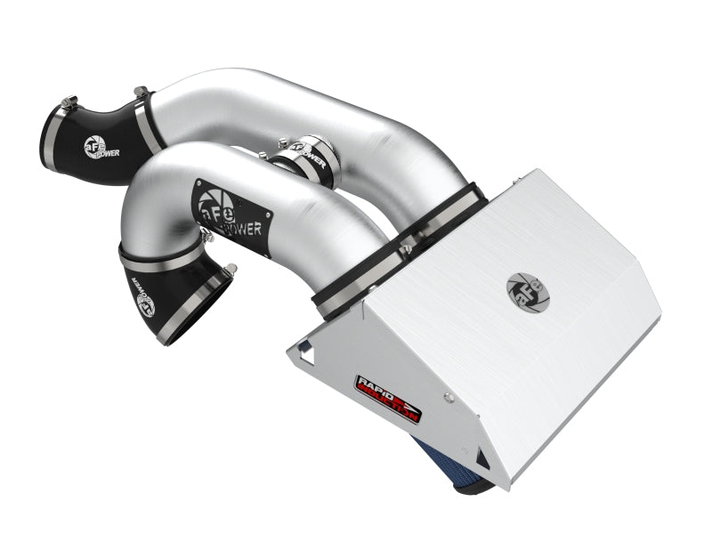aFe Rapid Induction Pro 5R Cold Air Intake System Brushed 21-22 Ford F-150 Raptor V6-3.5L (tt) Main image