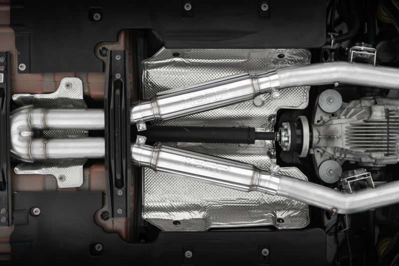 MBRP 17-21 Charger 5.7/6.1/6.4L 3in Dual Rear Exit SS Catback Exhaust w/ Carbon Fiber Tips (view 2)
