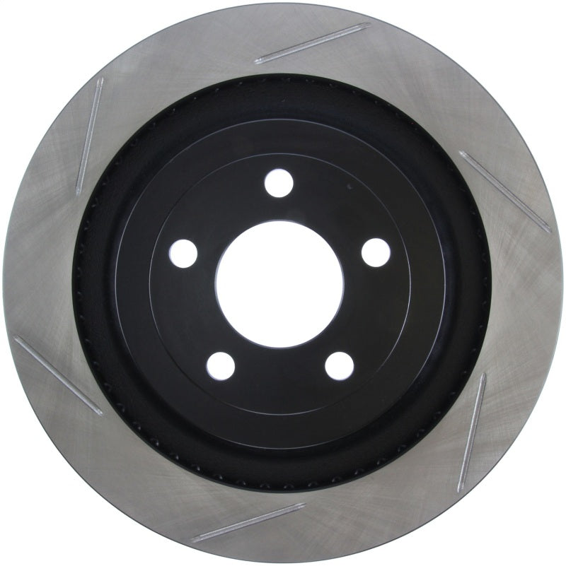 StopTech 2015 Ford Mustang GT w/ Brembo Brakes Right Rear Slotted Brake Rotor Main image
