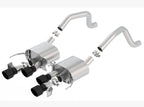 Borla 2015+ Chevy Corvette C7 Z06 6.2L Axle Back ATAK Exhaust Black Quad Tips w/o AFM w/ NPP (view 2)