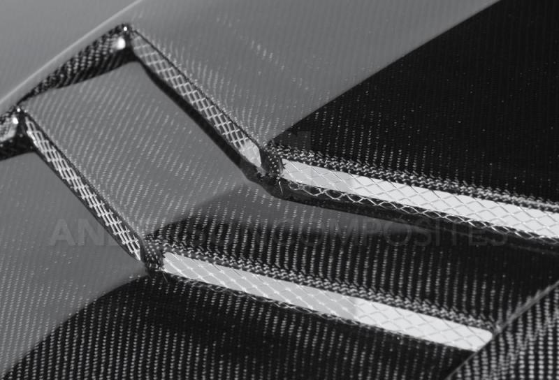 Anderson Composites 10-13 Chevy Camaro TTII-Style Carbon Fiber Hood (view 5)