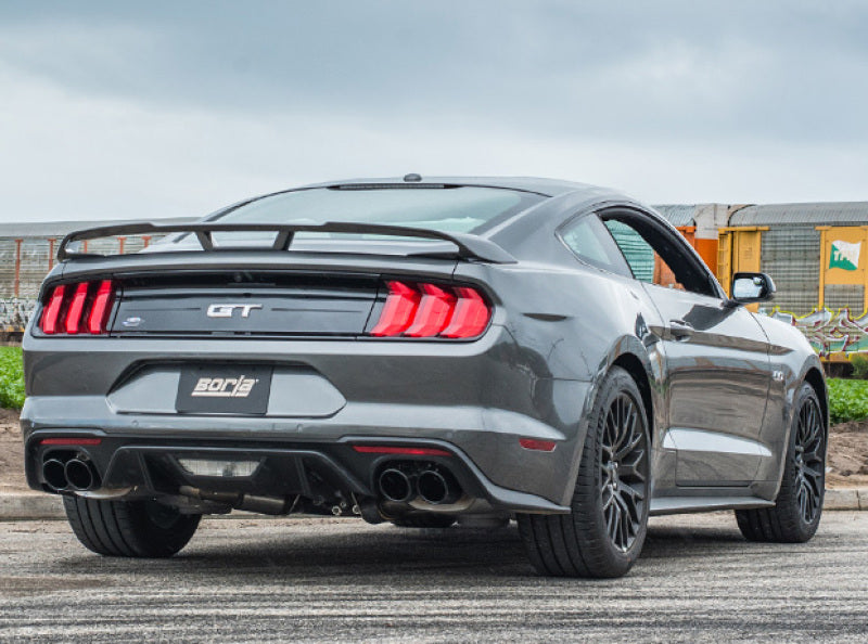 Borla 18-19 Ford Mustang GT 5.0L 2.5in S-Type Exhaust w/o Valves (Rear Section Only) - Black Chrome (view 2)
