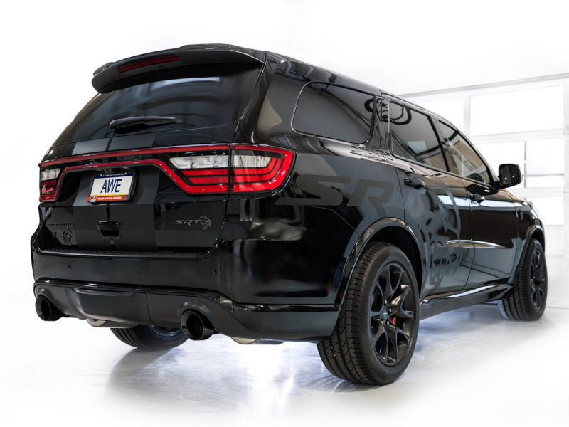 AWE Tuning 18-23 Dodge Durango SRT & Hellcat Touring Edition Exhaust - Diamond Black Tips (view 6)