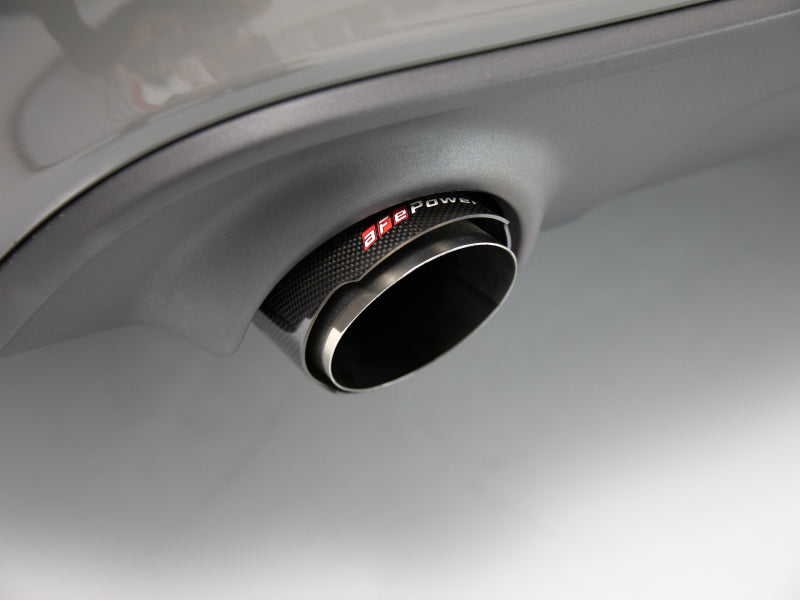 aFe MACH Force-XP 4-1/2in Carbon Fiber OE Replacement Exhaust Tips - 15-19 Dodge Charger/Hellcat (view 4)