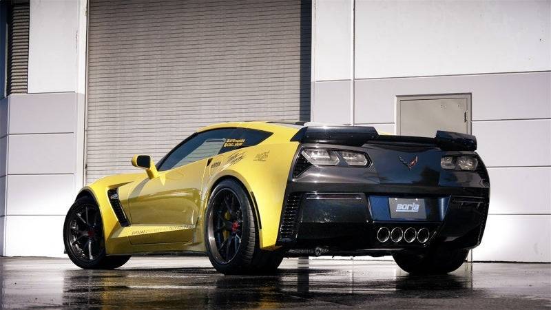 Borla 15 Chevy Corvette C7 ZO6 6.2L w/o AFM w/ NPP ATAK Quad RD RL IC Tips Center Rear Exit Exhaust (view 5)