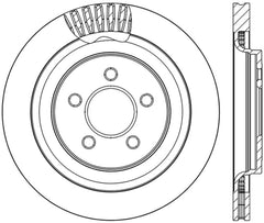 StopTech Slotted & Drilled Sport Brake Rotor - 2015 Ford Mustang GT - Rear Right