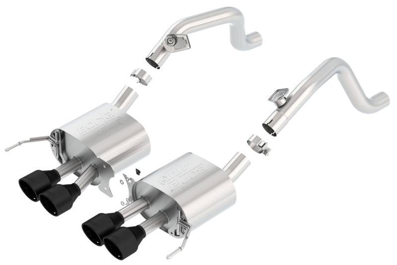 Borla 14-18 C7 Corvette Stingray Axle-Back ATAK Exhaust 2.75in To Muffler Dual 2.0in Out 4.25in Tip (view 2)