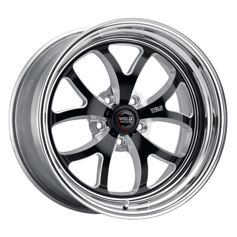 Weld S76 18x8.5 / 5x4.75 BP / 6.7in. BS Black Wheel (Medium Pad) - Non-Beadlock (view 2)