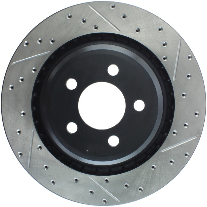 StopTech SportStop 06-09 Chrysler SRT-8 Rear Left Drilled & Slotted Rotor Main image