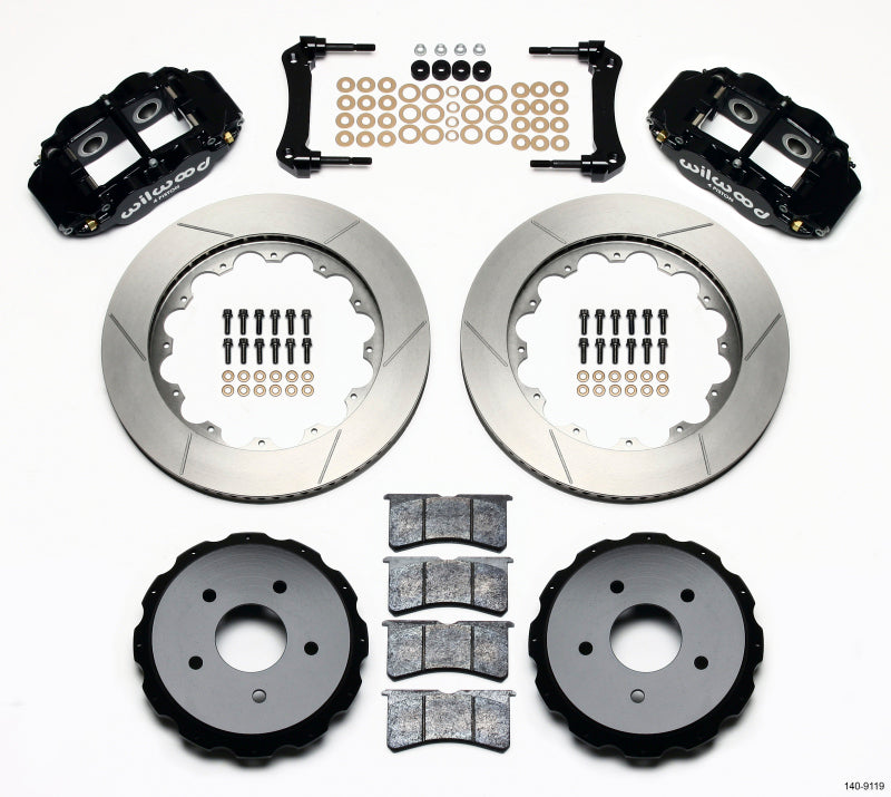 Wilwood Narrow Superlite 4R Rear Kit 14.00in 97-04 Corvette C5/Z06 05-13 C6 Main image