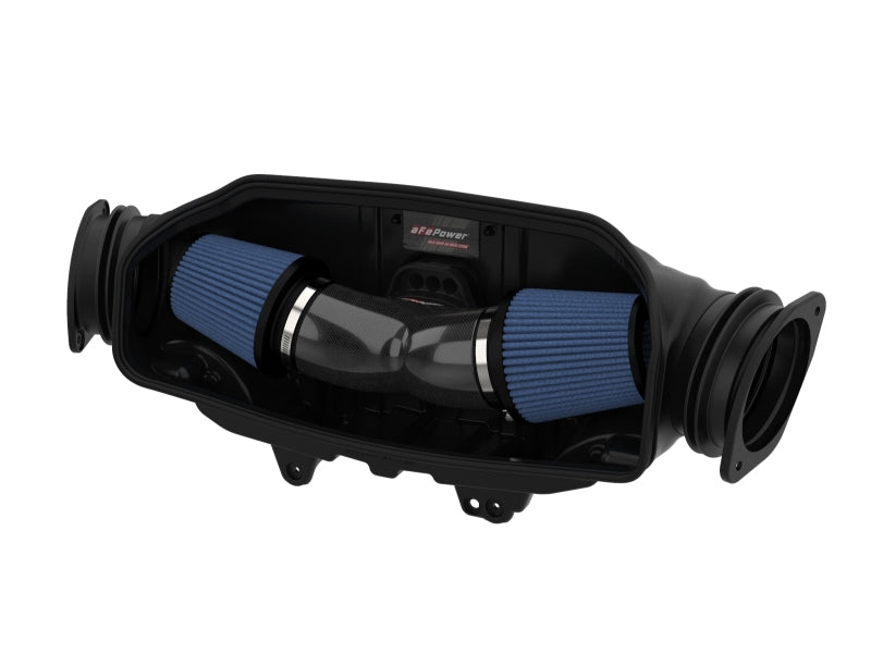 aFe 2020 Chevrolet Corvette C8 Track Series Carbon Fiber Cold Air Intake System With Pro 5R Filters Main image
