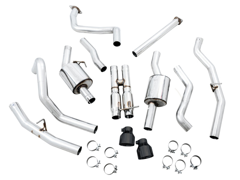 AWE Tuning 2021 RAM 1500 TRX 0FG Cat-Back Exhaust - Diamond Black Tips (view 17)