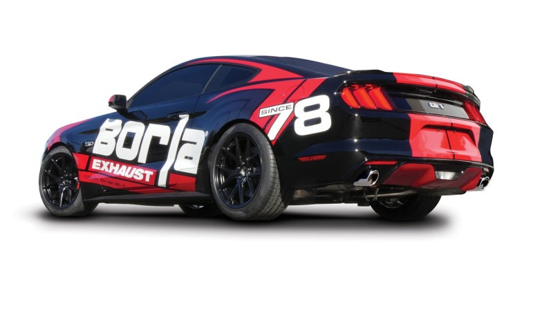 Borla Atak S Rear Section 15-17 Ford Mustang GT 5.0L V8 MT/AT 2.5in pipe 4in tip (view 5)