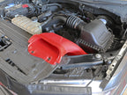 aFe Rapid Induction Dynamic Air Scoop 2021+ Ford F-150V6/V8 - Red (view 3)