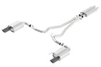 Borla Touring Cat-Back 15 Ford Mustang GT 5.0L V8 MT/AT 2.5in pipe Black 4in tip (view 2)