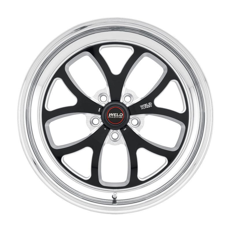 Weld S76 17x11 / 5x4.75 BP / 7.7in. BS Black Wheel (High Pad) - Non-Beadlock (view 3)
