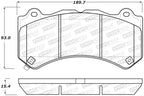 StopTech Performance 09-15 Cadillac CTS Front Brake Pads (view 2)