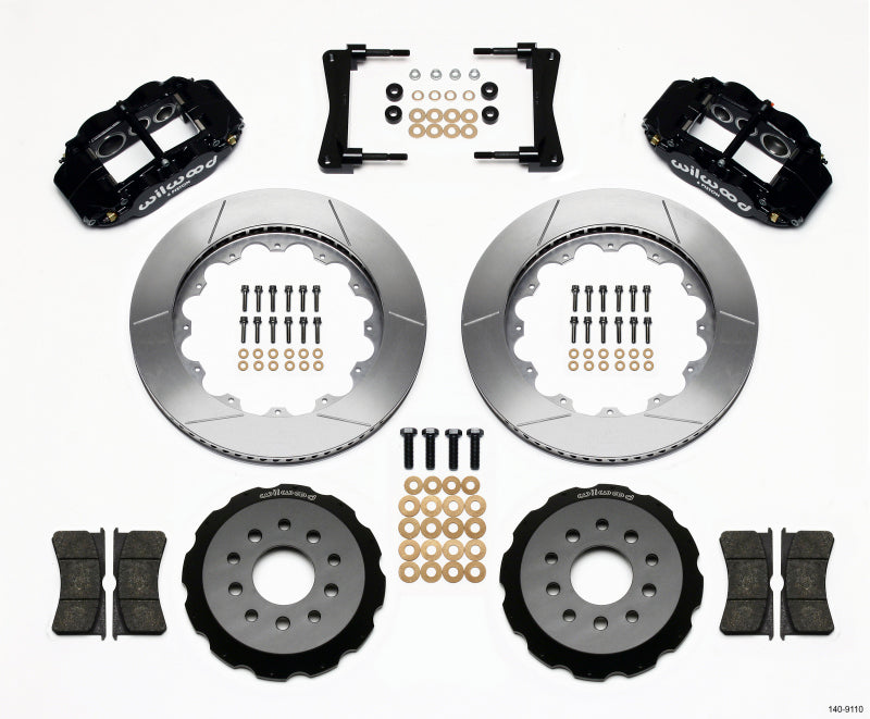 Wilwood Narrow Superlite 6R Front Hat Kit 14.00in 2005-2014 Mustang Main image