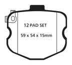 EBC 10-13 Chevrolet Corvette (C6) 6.2 Grand Sport Yellowstuff Front Brake Pads (view 4)