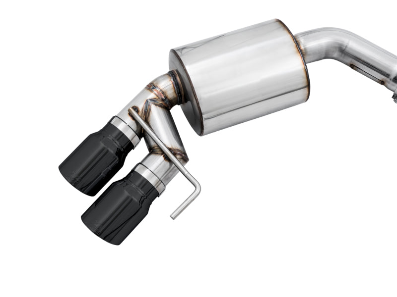 AWE Tuning 2018+ Ford Mustang GT (S550) Cat-Back Exhaust - Touring Edition (Quad Diamond Black Tips) (view 4)