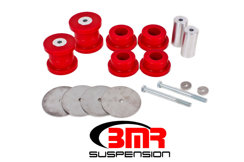 BMR 16-17 6th Gen Camaro Rear Cradle Bushing Kit (Polyurethane) - Red Main image