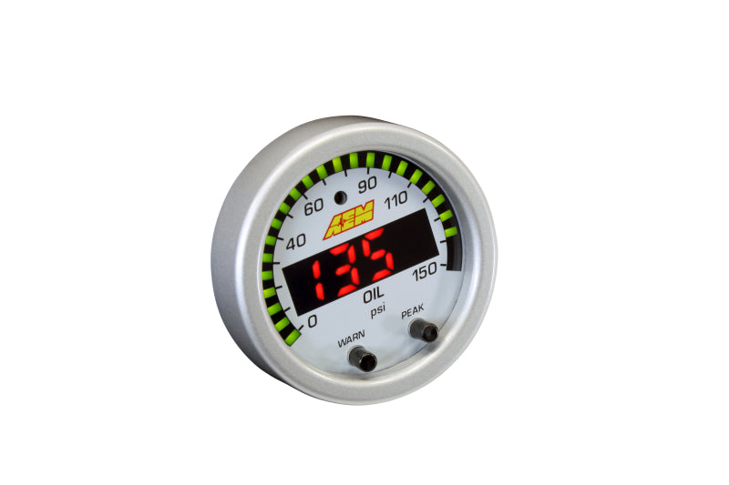 AEM X-Series 0-150 Oil Pressure Gauge Kit (view 5)