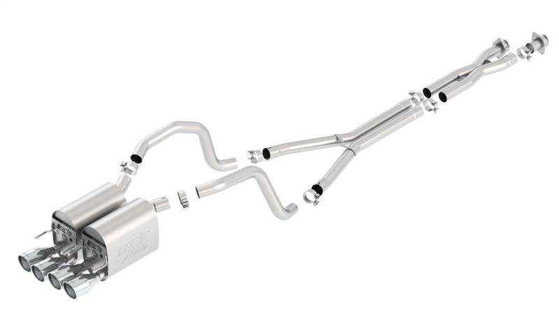 Borla 05-08 Chevrolet Corvette Coupe/Convertible 2dr 6.2L 8cyl AT/MT 6spd ATAK SS Catback Exhaust (view 2)