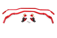 BMR 15-22 S550 Mustang Sway Bar Kit with Bushings  Front and Rear Red