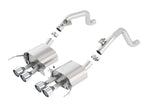 Borla 14-15 Chevy Corvette C7 w/o AFM w/o NPP Atak Rear Section Exhaust Quad Rd RL Tips (view 2)
