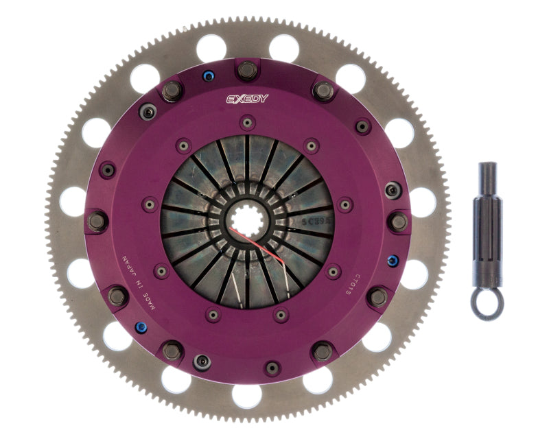 Exedy 96-10 Ford Mustang 4.6L Cerametallic Hyper Twin Clutch 10 Teeth 6 Bolt Main image