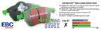 EBC 05-09 Chrysler 300 2.7 Greenstuff Front Brake Pads (view 6)