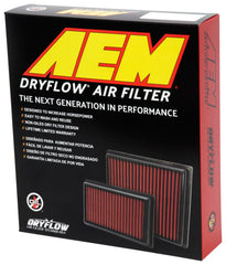 AEM 08-10 F150/250/350 / 07-10 Expedition 10.5in O/S L x 9.875in O/S W x 2.188in H DryFlow Filter - DaroRacing - Air Filters - Drop In - AEM Induction - AEM28-20385