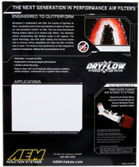 AEM 11 Dodge Challenger/Charger/300C 14.438in O/S L x 9.125in O/S W x 1.75in H DryFlow Air Filter - DaroRacing - Air Filters - Drop In - AEM Induction - AEM28-20460