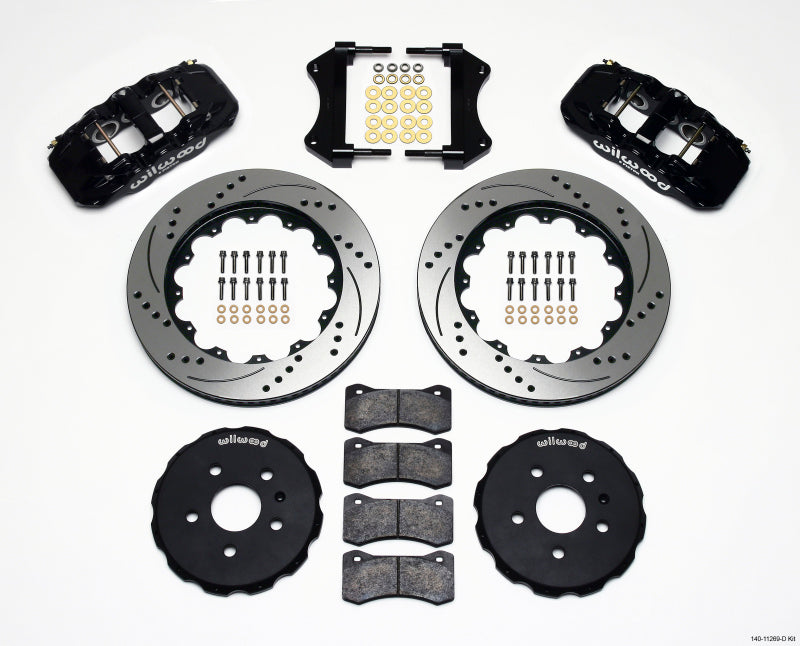 Wilwood AERO6 Front Hat Kit 14.25 Drilled 2010-2015 Camaro Main image