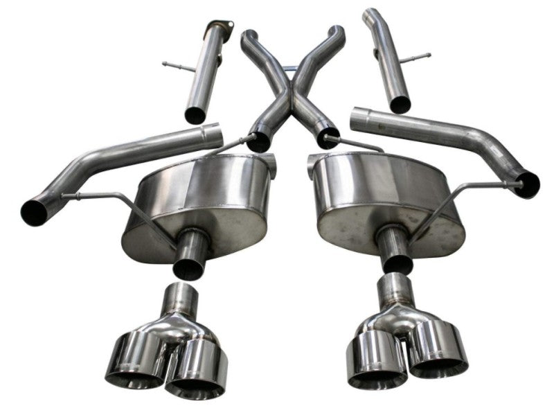 Corsa 18-20 Jeep Grand Cherokee TrackHawk 6.2L Xtreme Cat-Back Dual Rear Exit w/4.5in Polished Tips (view 6)