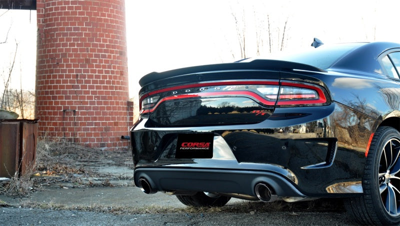 Corsa 15-16 Dodge Charger SRT / Scat Pack / R/T 6.4L Polished Sport Cat-Back Exhaust (view 3)