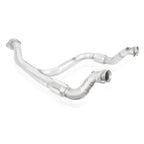 Stainless Works 15-18 F-150 3.5L Downpipe 3in High-Flow Cats Y-Pipe Factory Connection (view 3)