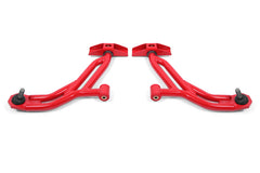 BMR Suspension 05-14 Ford Mustang Lower A-Arms - Red - Non-Adjustable