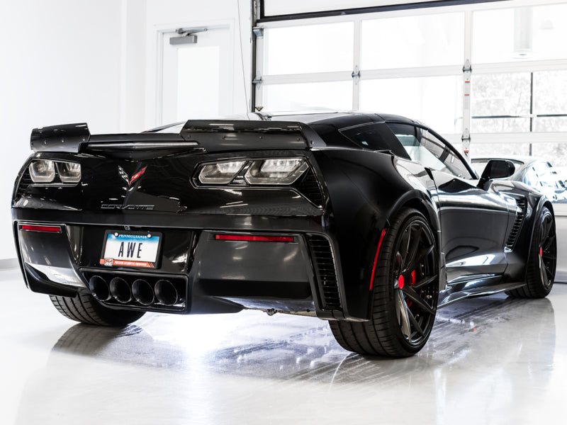 AWE Tuning 14-19 Chevy Corvette C7 Z06/ZR1 Touring Edition Axle-Back Exhaust w/Black Tips (view 3)