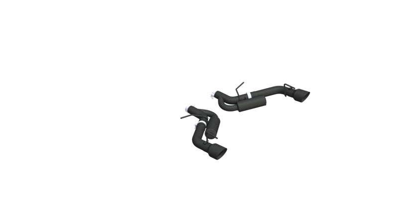 MBRP 16-19 Chevrolet Camaro SS Dual Rear Exit Axle Back w/ 4.5in OD Tips - BLK (Non NPP Models) (view 2)