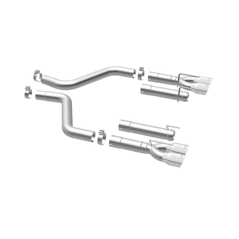MagnaFlow Axle-Back, SS, 3in, Quad Split Rear 3.5 Tips 2015 Dodge Challenger incl SRT Hellcat (view 37)